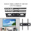 Suporte de parede universal para TVs LED, LCD e OLED, com inclinação ajustável e perfil baixo, compatível com telas planas de 17 a 55 polegadas e 8