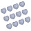 12PCS Flashing Heart Shaped Ice Cubes With Multicolor LED-White 1