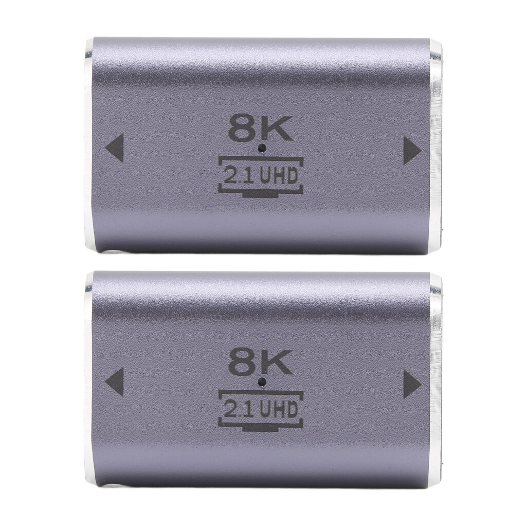 Led Hdmi Male To Male Adapter 8K@60Hz Hdmi 2.1 Adapter Plated Connectors Uhd Hdmi Connector For Hdtvs And Monitors Light/Gold 9416038778124