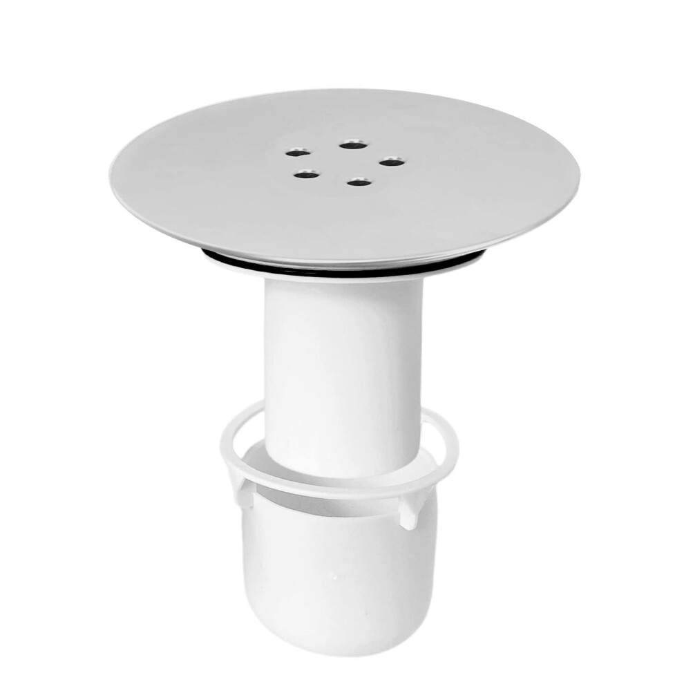 Shower Drain Cover, Shower Waste Trap Cover Removable Shower Plughole Cover Fast Flow Efficient Drainage, Durable Construction with Quick-Release Top