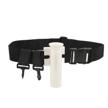 Cintura da pesca a wading con portacanna regolabile e gancio mobile per appendere l'attrezzatura da pesca, realizzata in nylon resistente alla