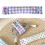 Stylish Fabric Wire Straps Efficient Cable Management-Bow blue 4