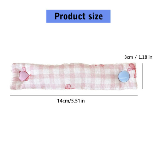 Stylish Fabric Wire Straps Efficient Cable Management-Bow blue 1