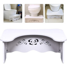 Sgabello per WC ergonomico, WC portatile per adulti, materiale acrilico resistente che supporta fino a 400 kg, favorisce l'eliminazione naturale