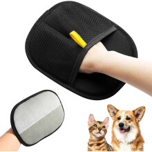 Pet Hair Remover Gloves for Cats and Dogs, Reusable Electrostatic Grooming Gloves, Washable Pet Hair Removal Mitts