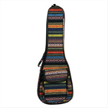 Puzdro na koncertné ukulele s dĺžkou 23 palcov, mäkké, hrubé, bavlnené s nastaviteľnými popruhmi