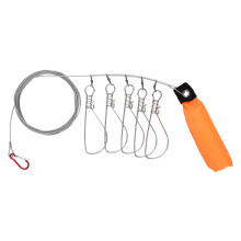 Herramientas de pesca de alta resistencia, acero inoxidable, bloqueo de peces vivos con flotador de color brillante, protección contra la corrosión