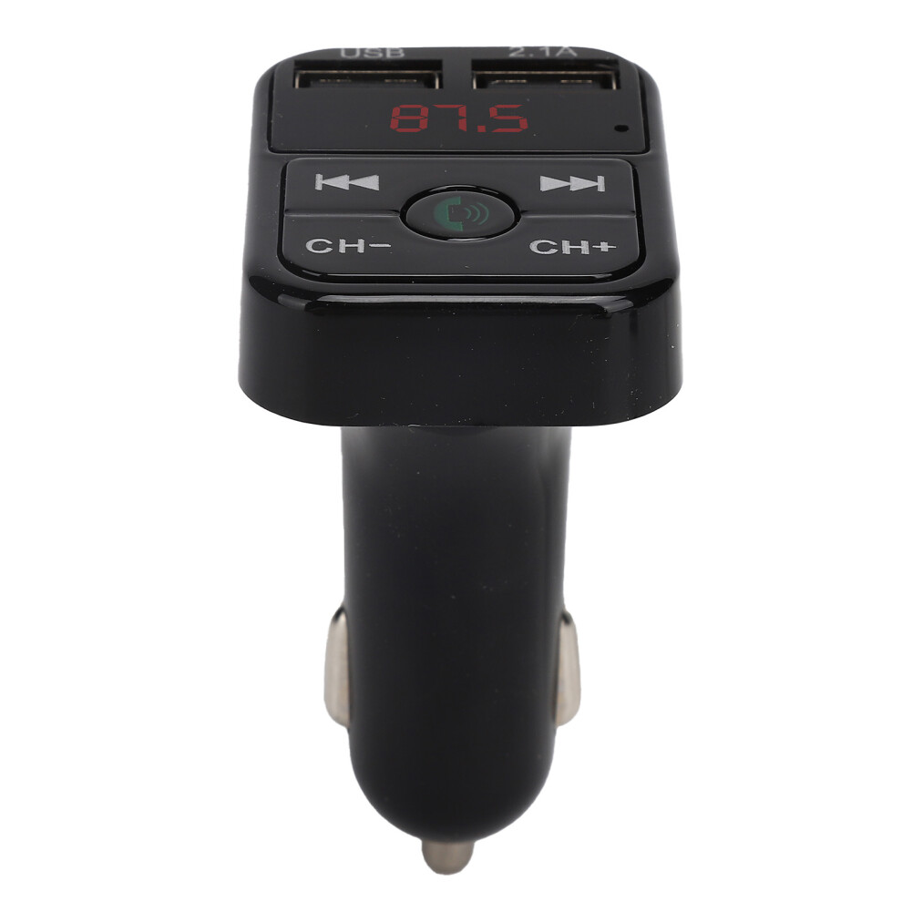 Wireless Radio Music Adapter With Bluetooth 5.3 Fm Transmitter Car Adapter Hands-Free Calling Dual Usb Ports Fast Charging Noise Suppression Cvc Techn 9416038783371