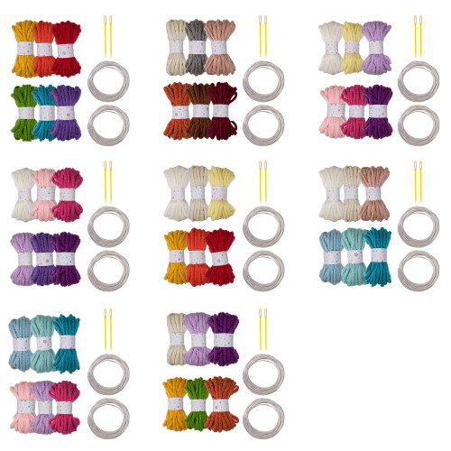 Corde tressée creuse en Polyester, 6 rouleaux,-Combinaison 3 1