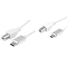 Midi-USB-Typ-B-auf-Micro-USB-Kabelstecker & -Stecker Typ C, Adapter