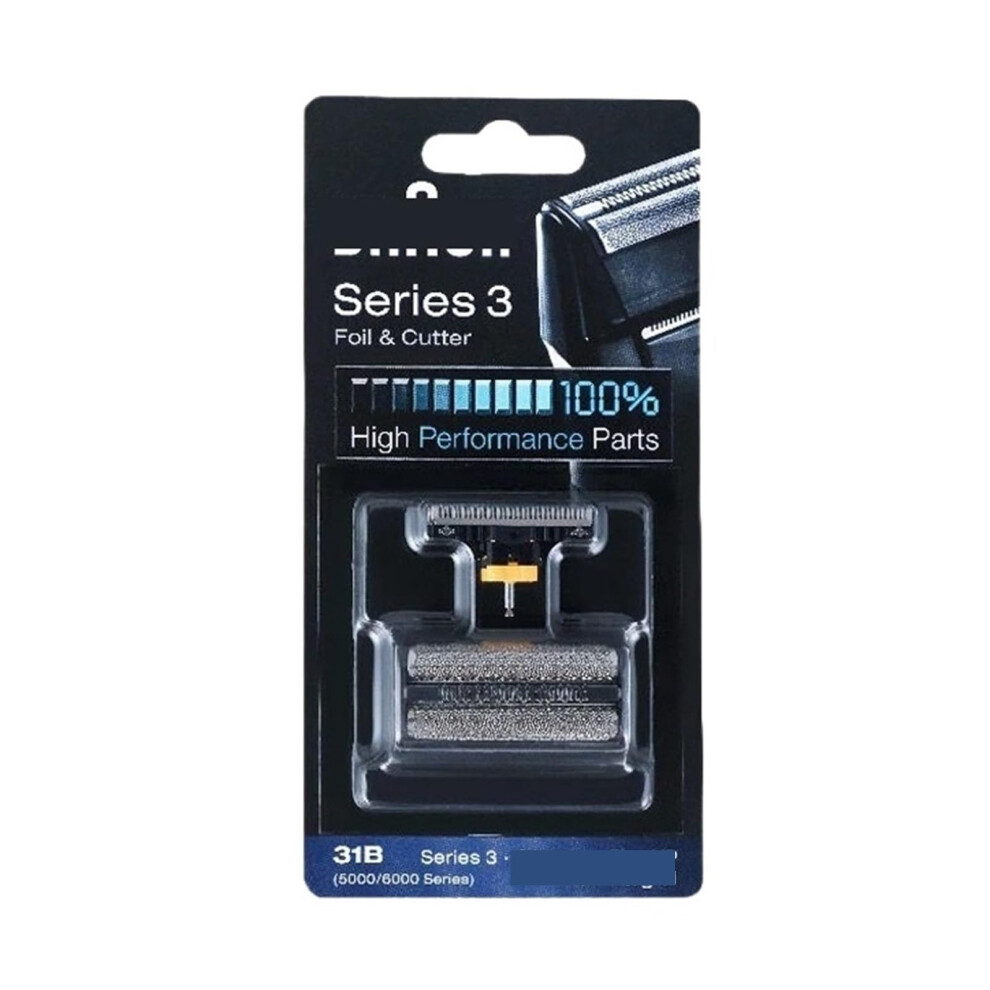 Shaver Head, Compatible with Braun, for 31B Shaver Head Foil Cutter, Compatible with Braun, Electric Shaver for S5000 5610 5612 360 5775