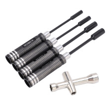 RC Repair Tools Hex Nut Drivers Kit, Nuts Bolts Easy Grip Ergonomic Handle Nut Driver Set for RC Helicopter Quadcopter Truck Boat Airplane