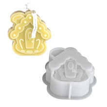 Moules en Silicone en forme de maison 3D, pour moule à-UN