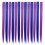 13 pezzi di extension per capelli con clip colorate, per feste, da 55 cm, lisce e sintetiche, viola e blu 1