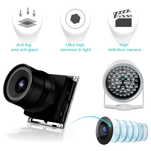48 LED IR Infrared Night Vision Security Camera CCTV DC12V Silver 2
