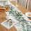 Table Runner Eucalyptus Green, Linen Table Runner Summer, 33 x 183 cm 2