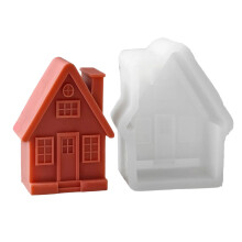 Moule en Silicone pour maison de cheminée,-Moule maison J 5228