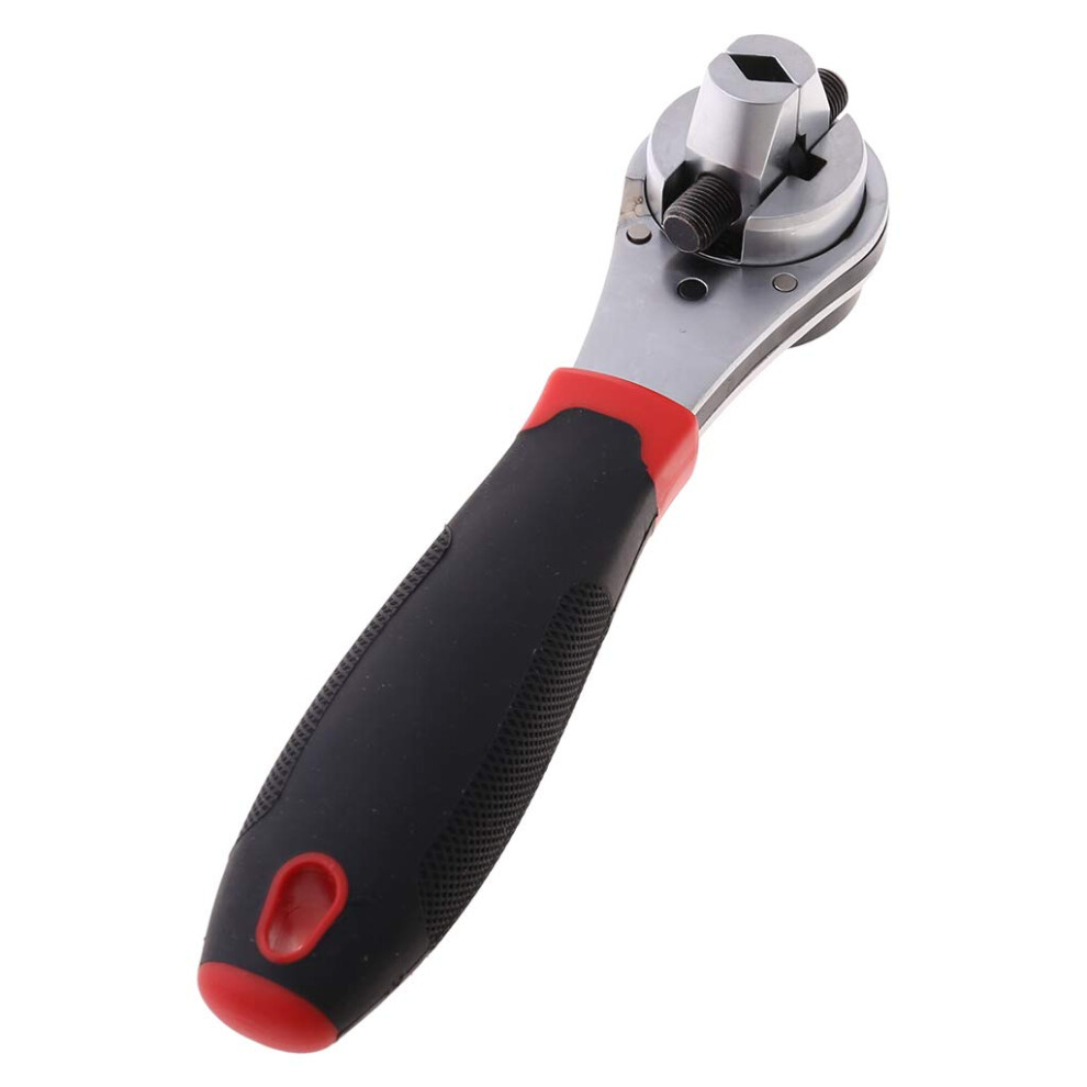 Adjustable Ratcheting Wrench Set 622Mm Quick Release Multisize Ergonomic Handle Steel 9119770813343
