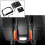 Motorcycle Rear License Plate Frame Relocation LED Light for Harley Electra Glide/Road Glide/Road King 2009-2023 Black 5