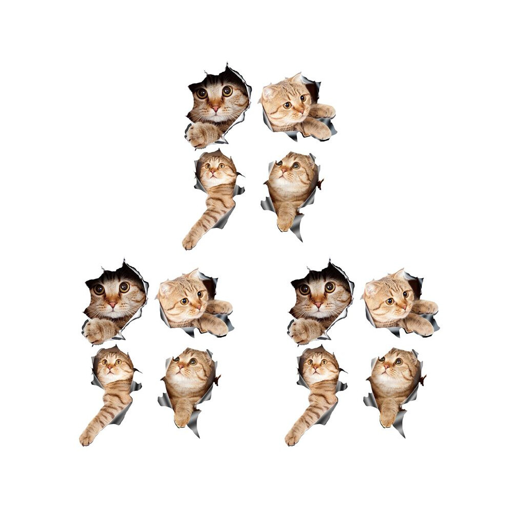 (12Pcs) 3D Cat Car Stickers Decal / Sticker For Window, Truck, Car, Laptop Or Ipad 6131736549670
