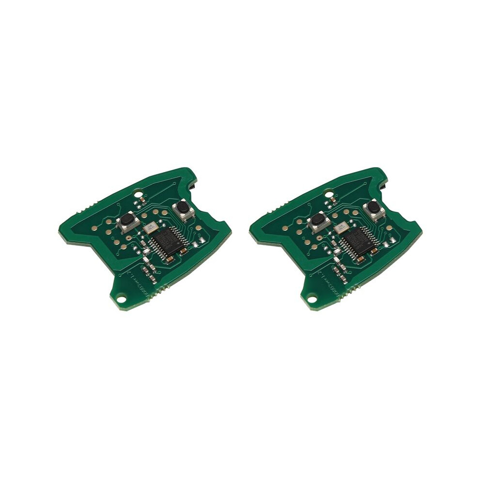 2X 433Mhz 2 Button Remote Key Fob Circuit Board For Peugeot 307 / Citroen 2000-2017 73373067C 6133165913961