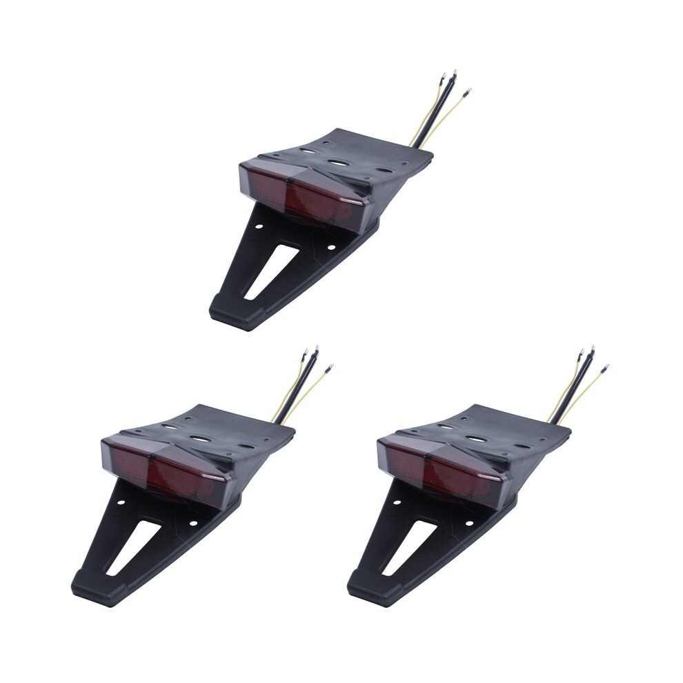 3X Motorcycle Dirt Bike Led Fender Tail Rear Brake License Plate Light 4712872206942