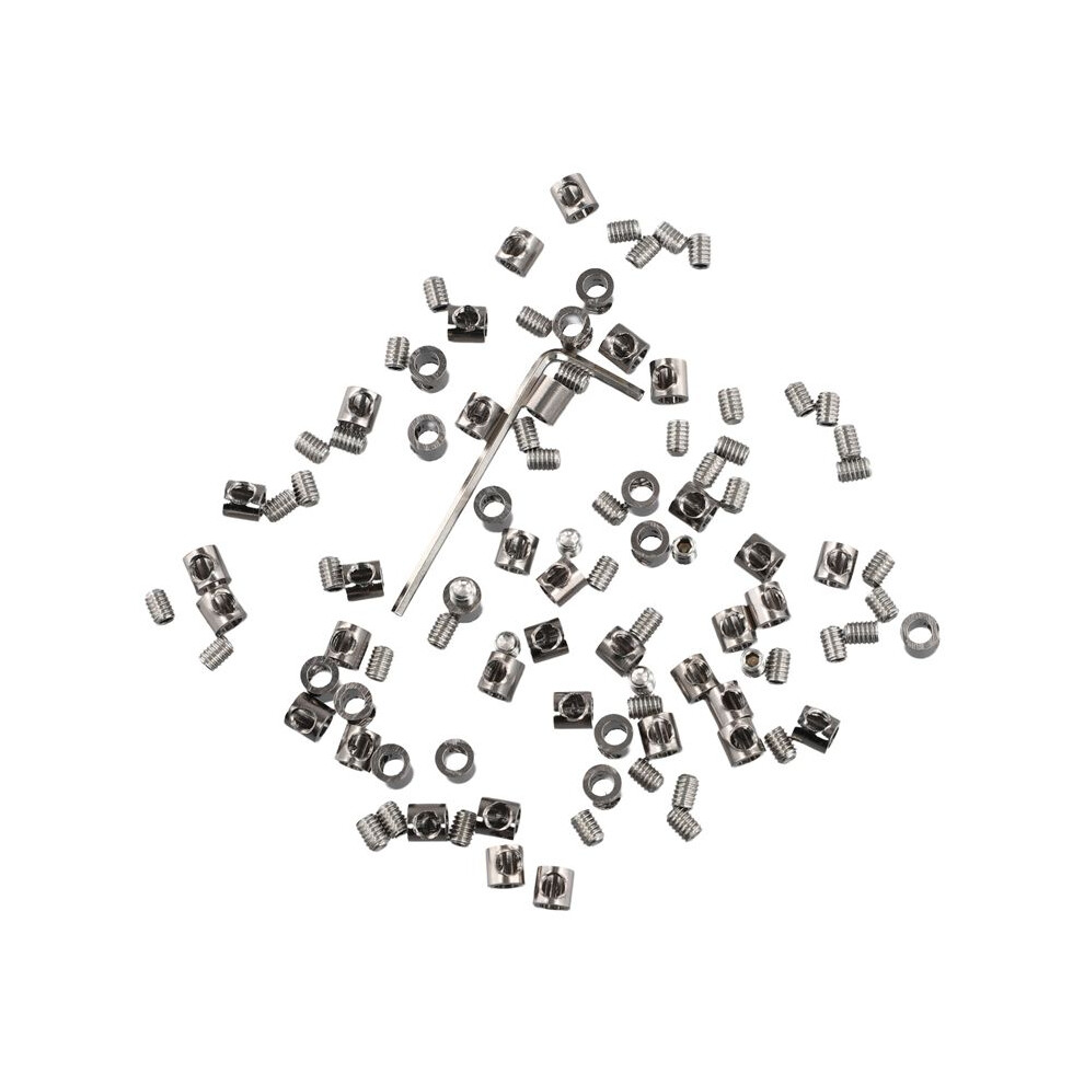 50Pcs 3Mm Wire Rope Clamp For Cable Fastener Clip Adjustable Screw Copper Metal Fixture Sling Fixing Accessories 4713360036034