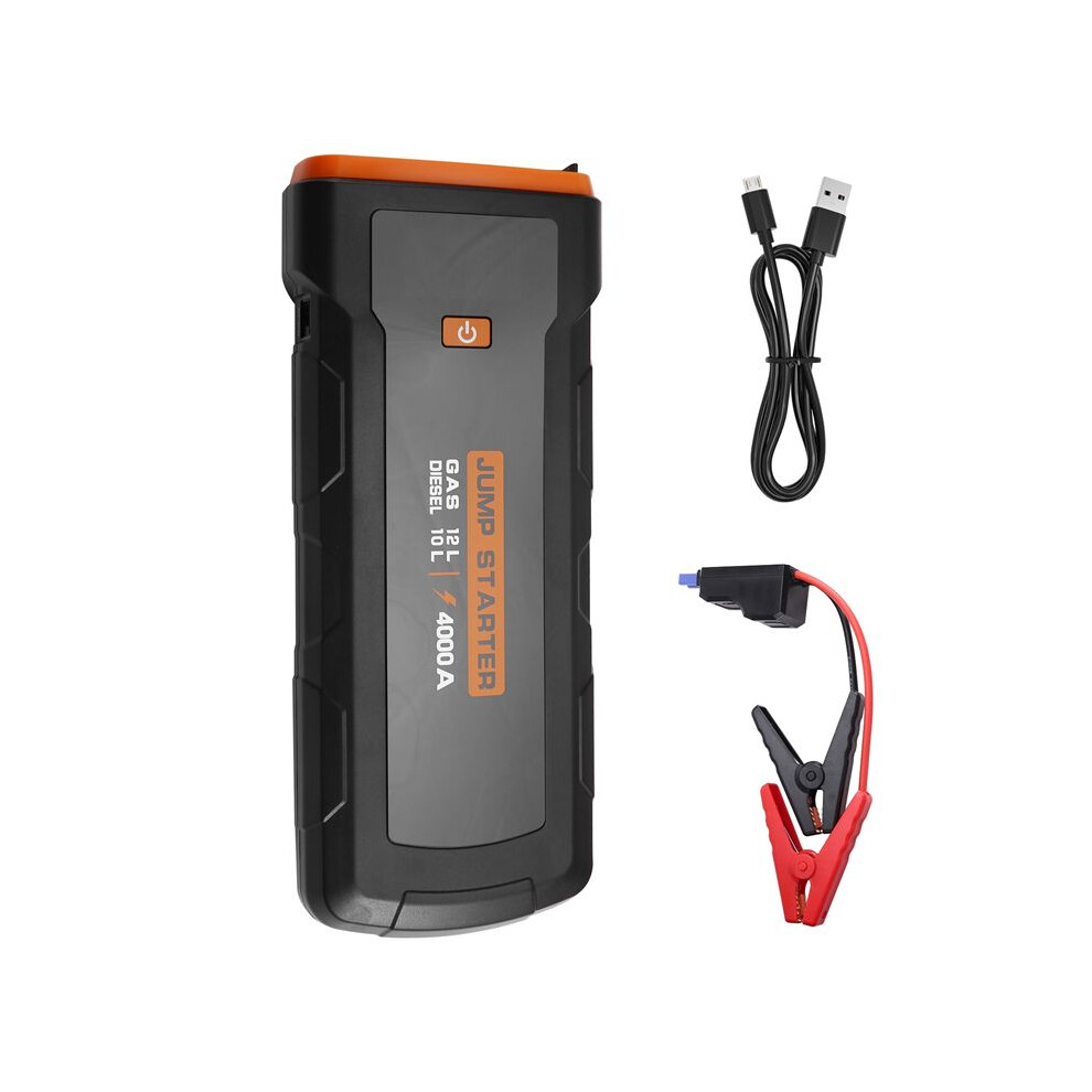 Car Jump Starter 4000A Battery Charger Emergency Power Bank Booster For 12V Gasoline And Diesel Vehicles Starting 4712024001098