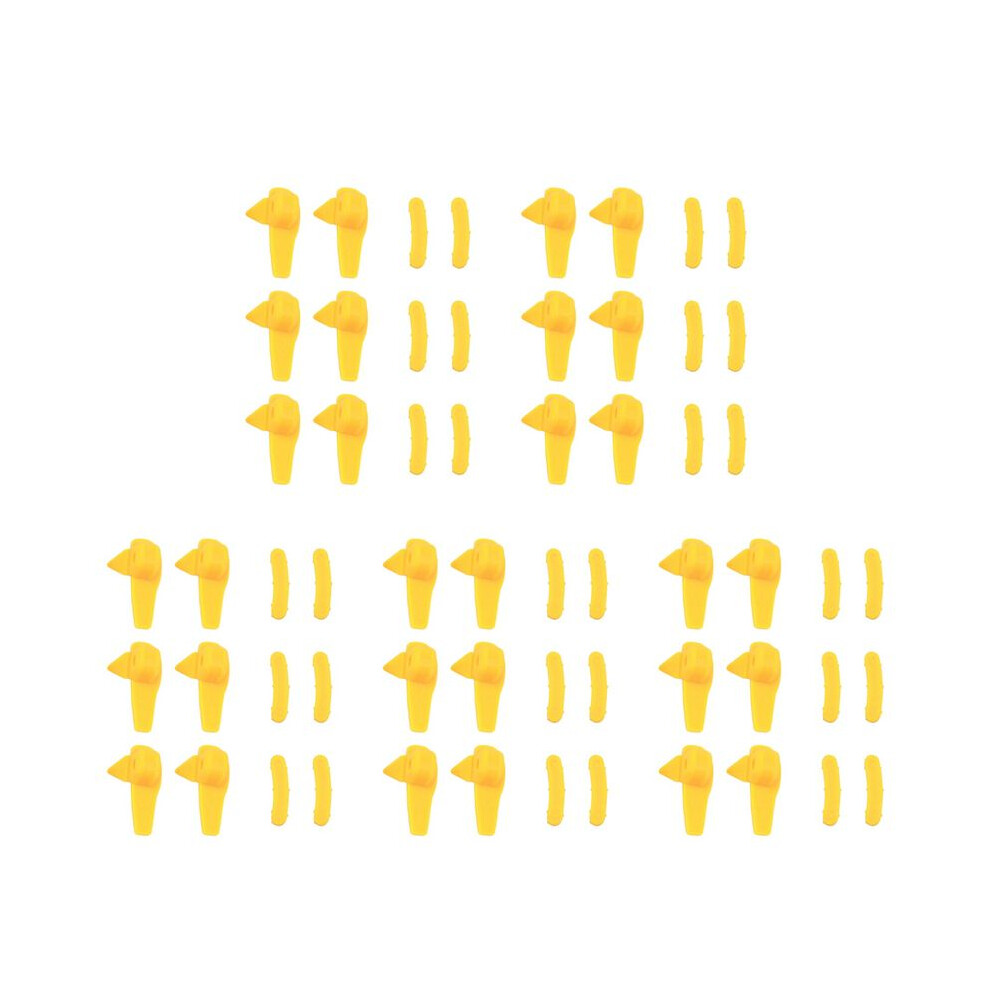 60Pcs Tyre Changer Part Nylon Mount Demount Head Duck Head Insert Rim Protector Yellow 6133165970742