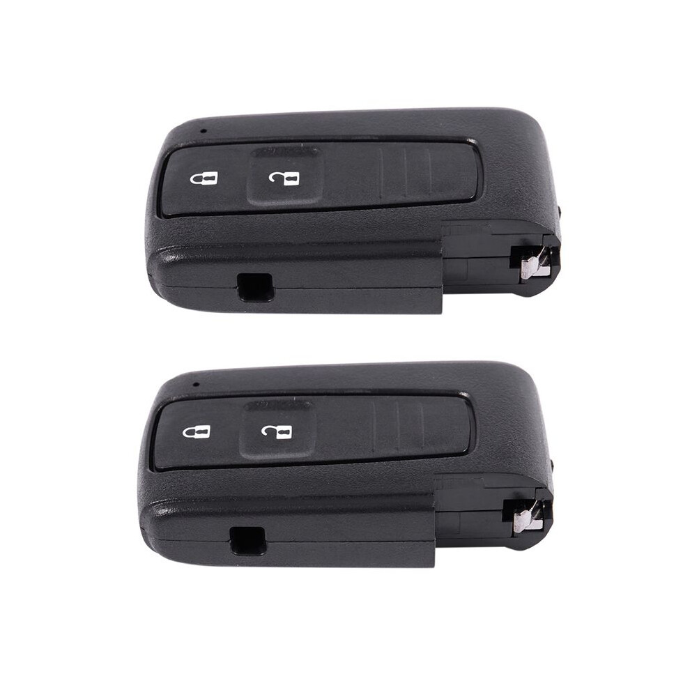 2X 2 Button Smart Remote Key Case Shell & Blade For Toyota Corolla Verso Prius Black 4711955903037