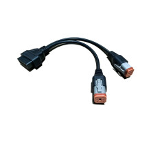 For Harley Davidson Motorcycle 6Pin 4Pin to OBD2 16PIN Adapter OBD 2 Diagnostic Scanner ELM327 Adapter