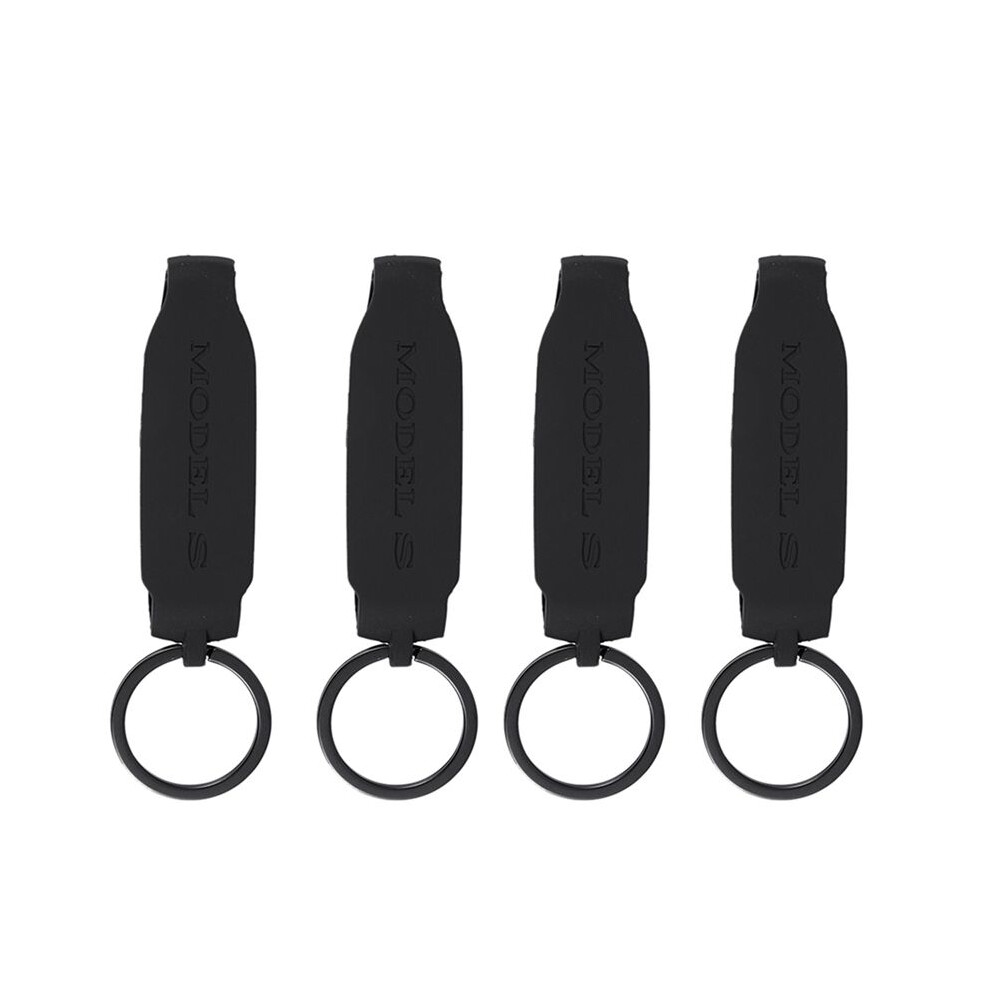 4X Key Fob Cover For Tesla Model S, Silicone Car Key Cover Shell Protector Case Holder For Tesla S Accessories (Model S) 4713599097707