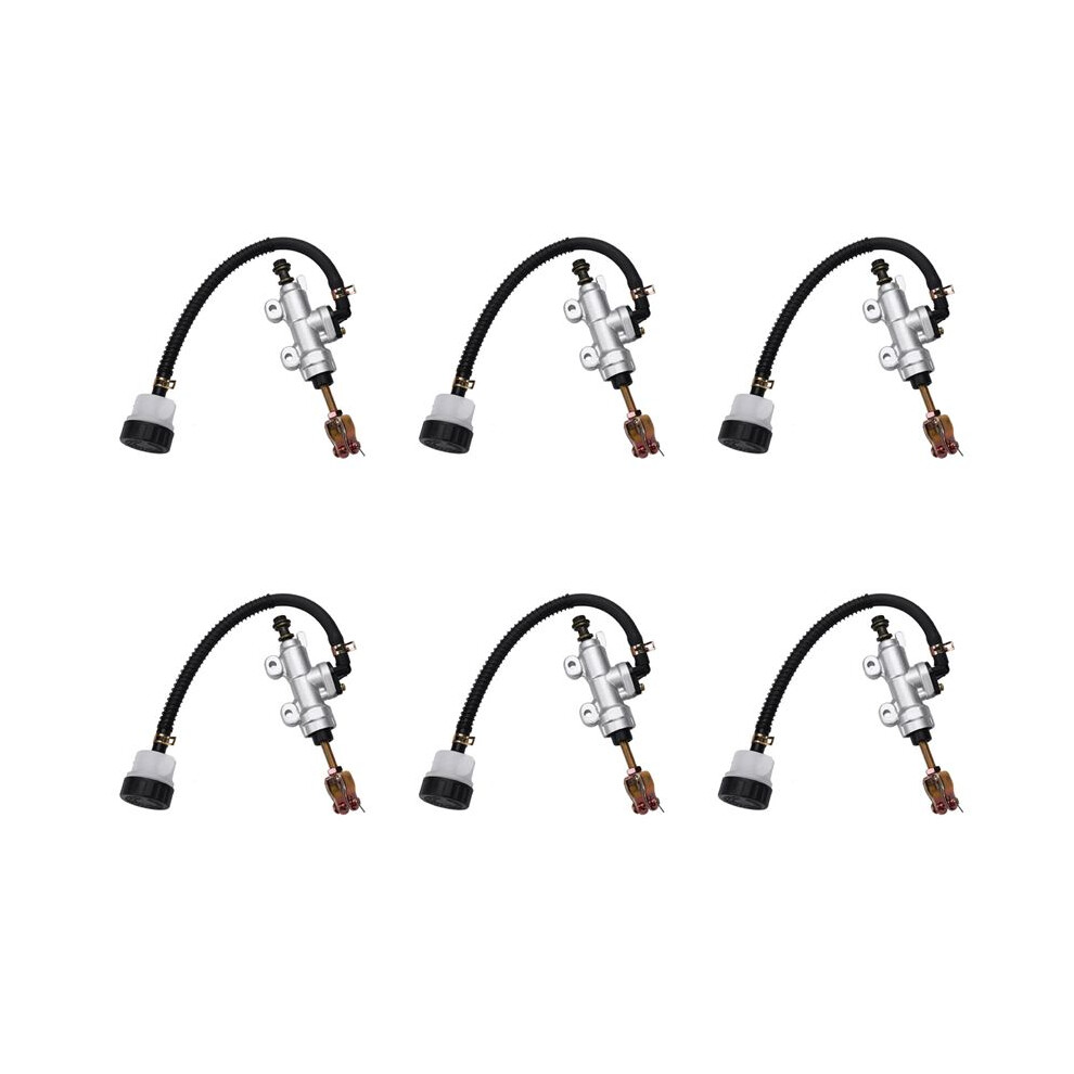 6X Motorcycle Universal Foot Brake Hydraulic Pump For Suzuki Kawasaki Honda Yamaha Rear Brake Master Cylinder Pump 6131186938536