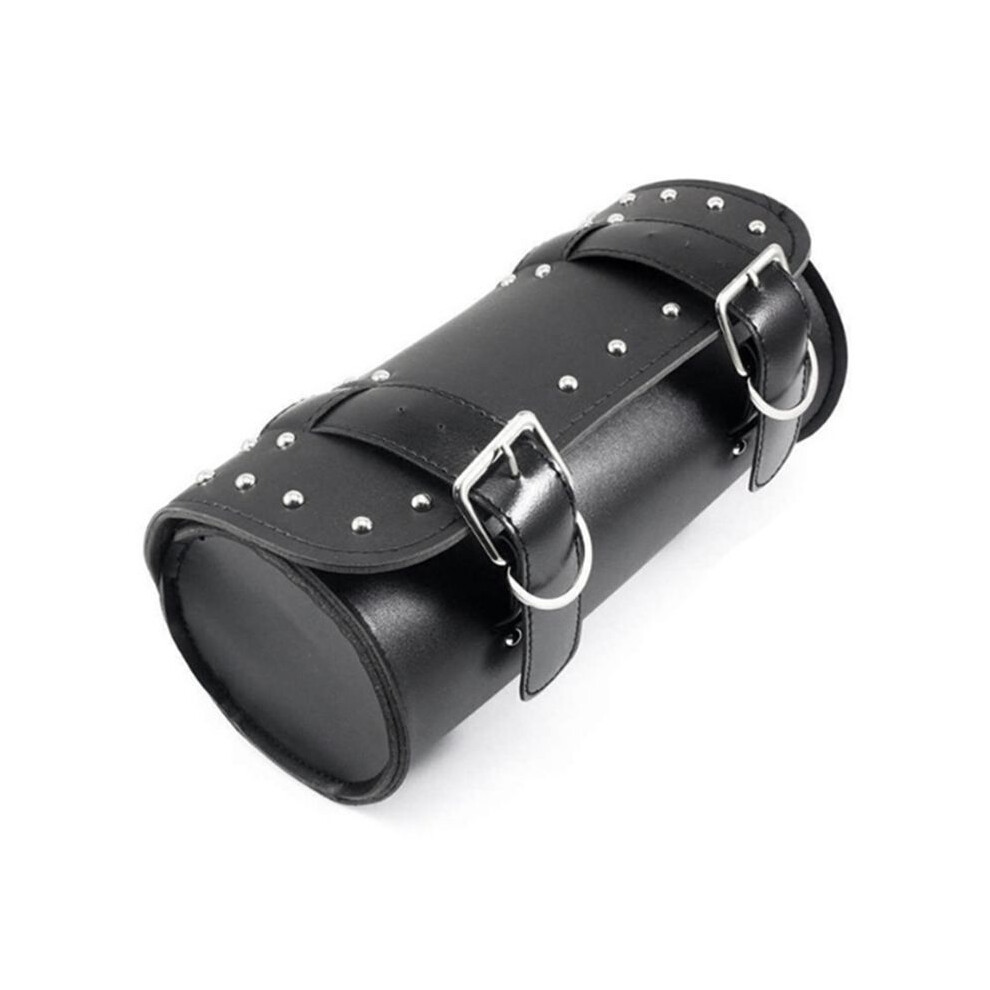 Universal Motorcycle Pu Leather Tool Bag Front Fork Handlebar Saddlebag Roll Barrel Racing Tail Barrel Storage 4712216217696