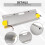 Wheel Alignment Tool,2pcs Alignment Tool Toe Plates,Toe Angle Measurement Tool Plate,with Tape Measures 2