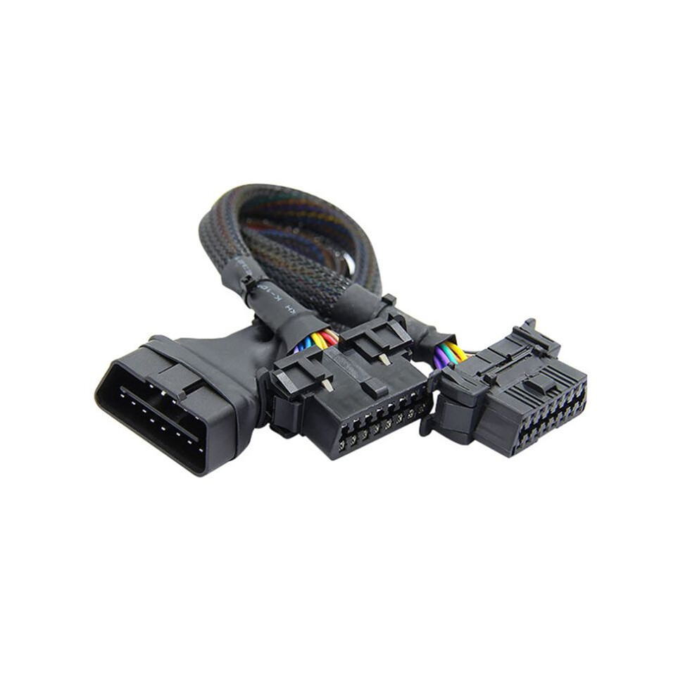 Obd2 Splitter 16 Pin Obd Ii Splitter Extension 1X Male And 2X Female Extension Cable Adapter (1Ft/30Cm) (5Pack) 4712152531559