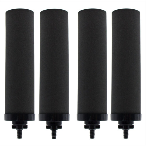 4PCS Water Filter Replacement for BERKEY Black Activated Carbon BB9-2 Filters Gravity-Fed System