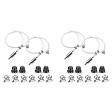 2X Brake Bleeder Hose - One Way Check Valve Tube Bleeding Tool Kit for Car Motorcycle Clutch, Universal