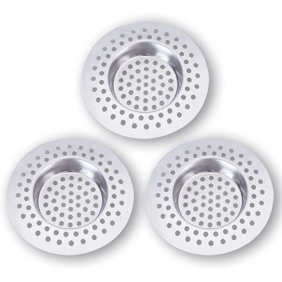 Prevent Unpleasant Odor Stainless Steel Sink Strainer, Anti-Clog Design Hair Catcher, Suitable For Household Use And Most Standard Sinks, Easy To Use 9198585078055