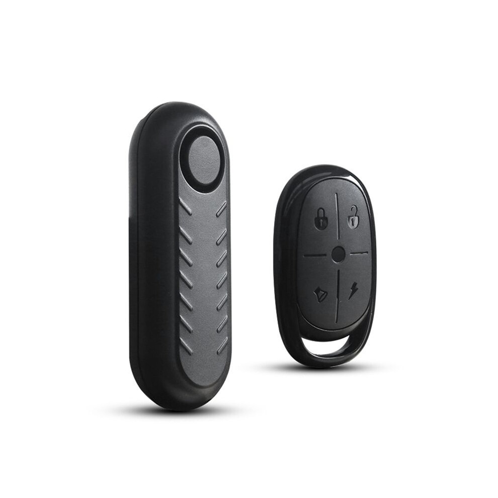 Wireless Bicycle Alarm Remote Control Waterproof Electric Motorcycle Scooter Bike Security Protection Anti Theft Alarms Black 6132924384752