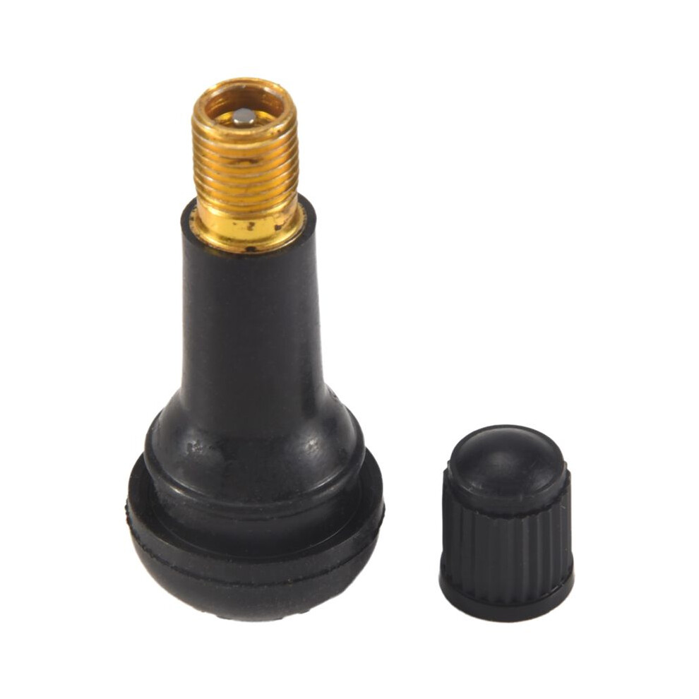25Pcs Tr 413 Short Rubber Car Tubeless Vacuum Snap-In Tire Valve Stems Alloy 6131407727482