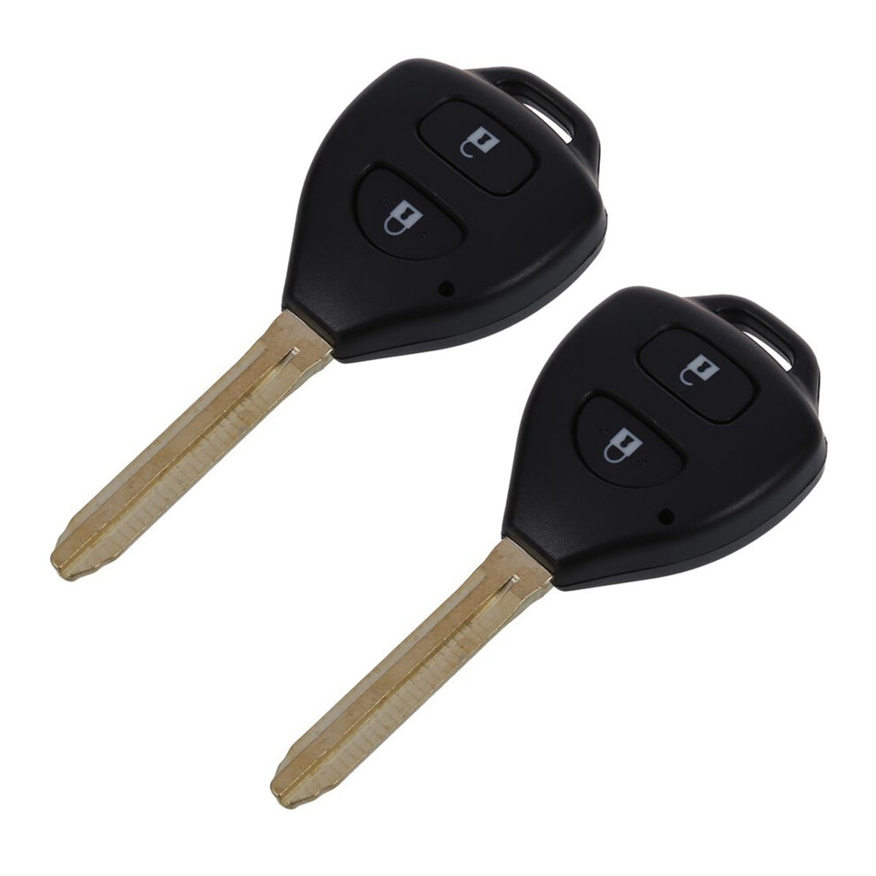 2X 2 Button Shell Key Plip Remote Key For Toyota Camry Corolla Hilux Tarago Prado 4711249204390