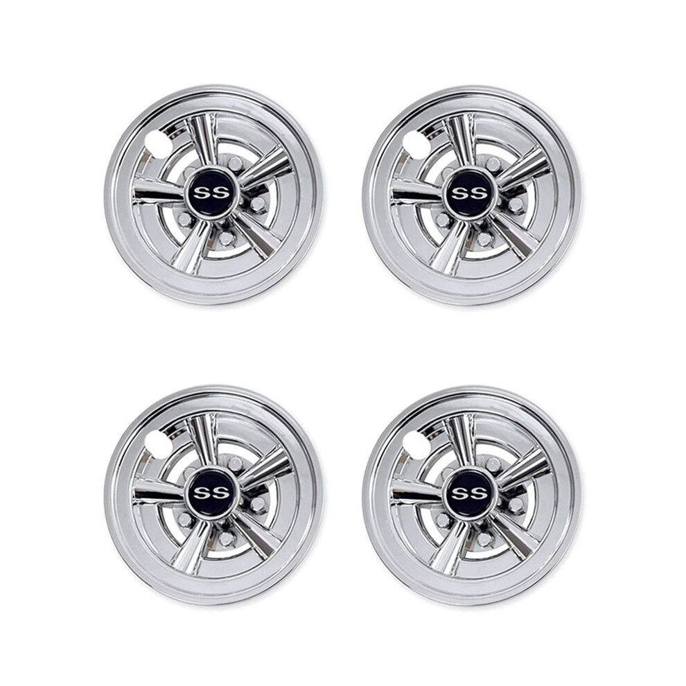 4Pcs 8Inch Ss Golf Cart Wheel Covers 5 Spoke Design Hub Cap For Golf Carts For Club Car Ezgo Yamaha 6132555131787