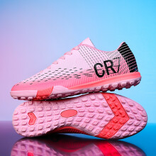 (Pink TF, 36) New Men Professional Football Boots Ultralight Training Unisex Breathable Soccer Shoes Wholesale Indoor Futsal Drop Shipping High-Qualit