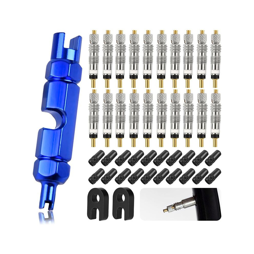 Valve Core Remover Tool Kit, Valve Stem Core For Tubeless Bike Tires Application Blue 4713266406955