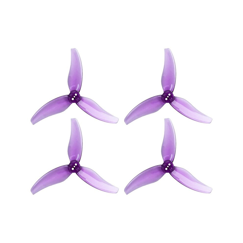 2Pairs 3630 3Inch Propeller 3-Blade Pc Props 1.5Mm Hole For 2004Kv Brushless Motor Rc Fpv Drone Purple 4713309483493