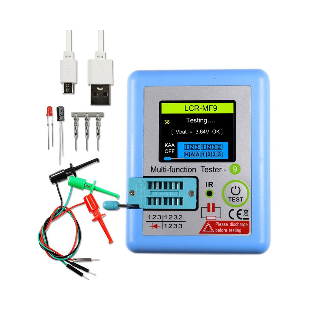 Lcr-Mf9 Tft Lcd Display Multi-Meter Transistor Tester Diode Triode Capacitor Resistor Test Meter Mosfet Npn Pnp Triac 6131032337933