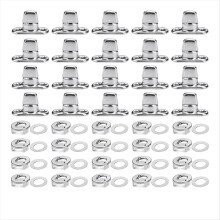 20 Sets Marine Grade Twist Lock Fasteners Turn Button Eyelet and Stud, for Canvas Fastener Buttons
