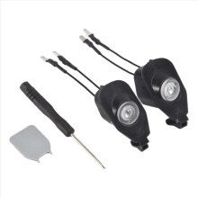 Für Ford Mustang 2013–2022: LED-Seitenbeleuchtung mit Laser-Rückspiegelbeleuchtung und Begrüßungslogo