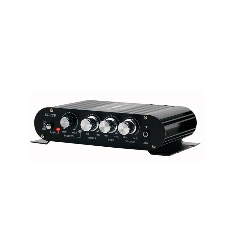 St-838Home Theater Amplifiers Hifi 2.1Channel Power Amplifier Sound Car Amp Media Player Subwoofer Amplifier Bluetooth,A 6133381091993